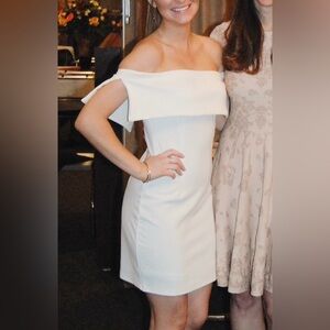 White off the shoulder dress